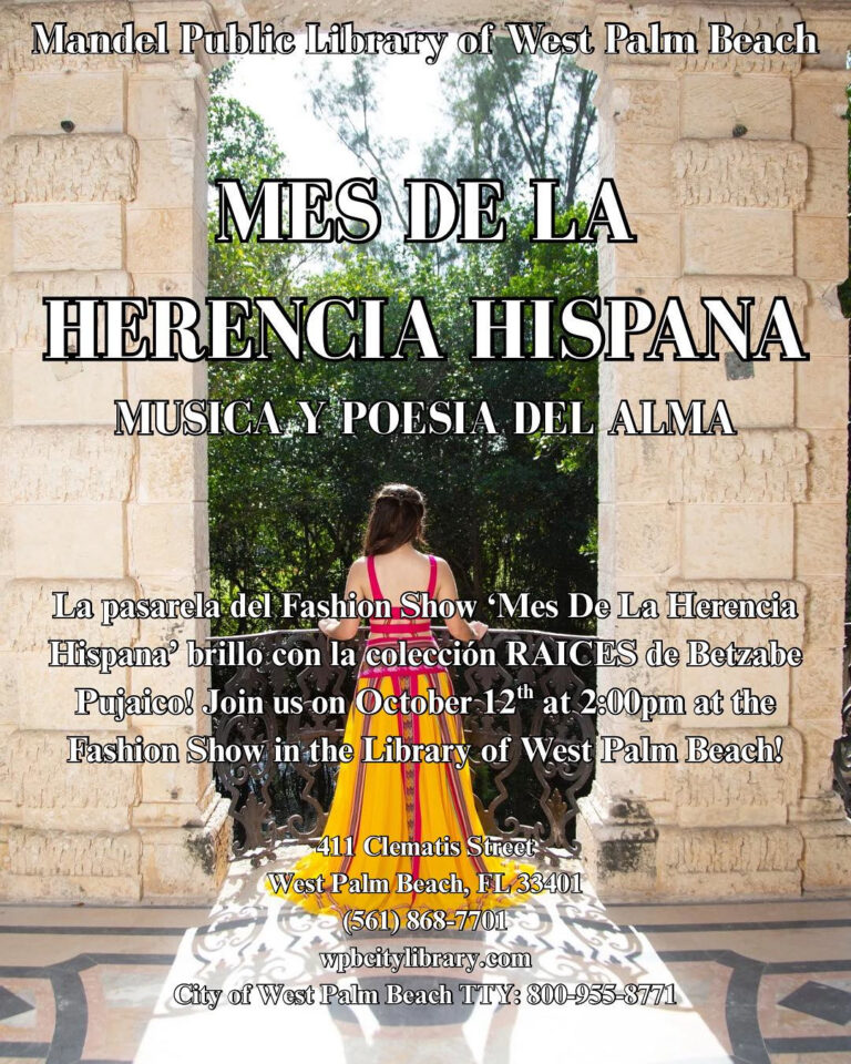 Image of woman with dress standing in a balcony viewing the city. Her dress is yellow, red, and has hints of purple. One can say the dress is representative of the Spanish culture.